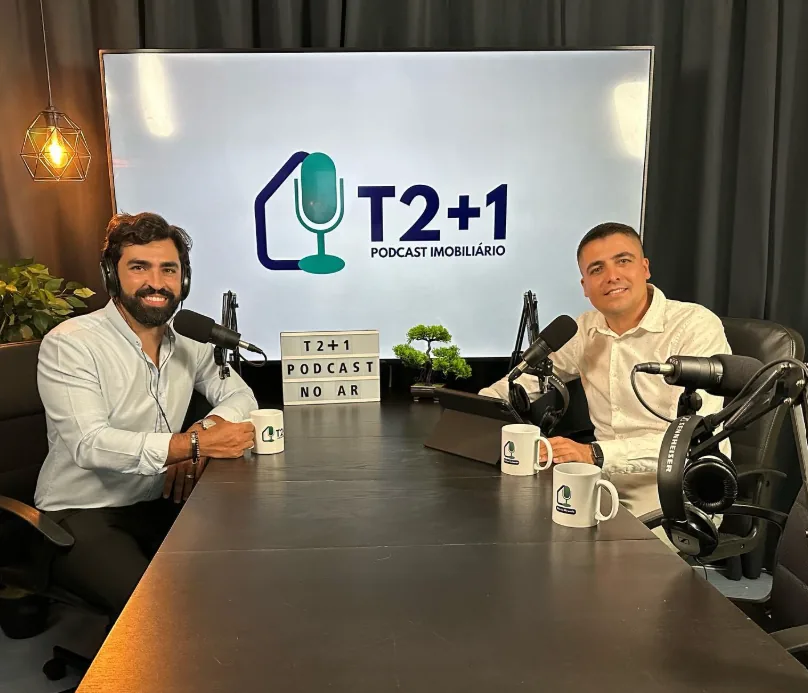 Michael Salomon at the T2+1 Podcast studio